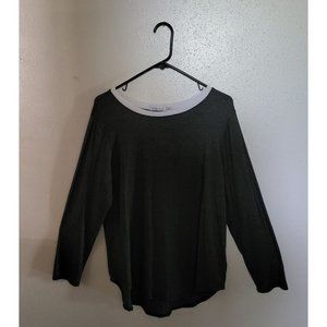 Another Love Black and White Long Sleeve Shirt XL